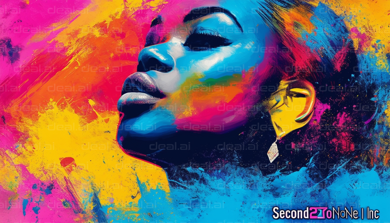 Vibrant Abstract Portrait