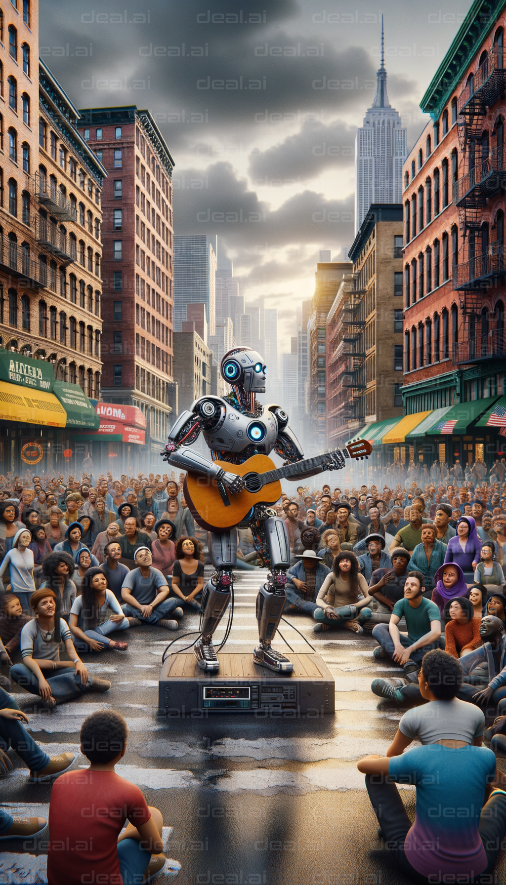 Robot Street Concert in The City