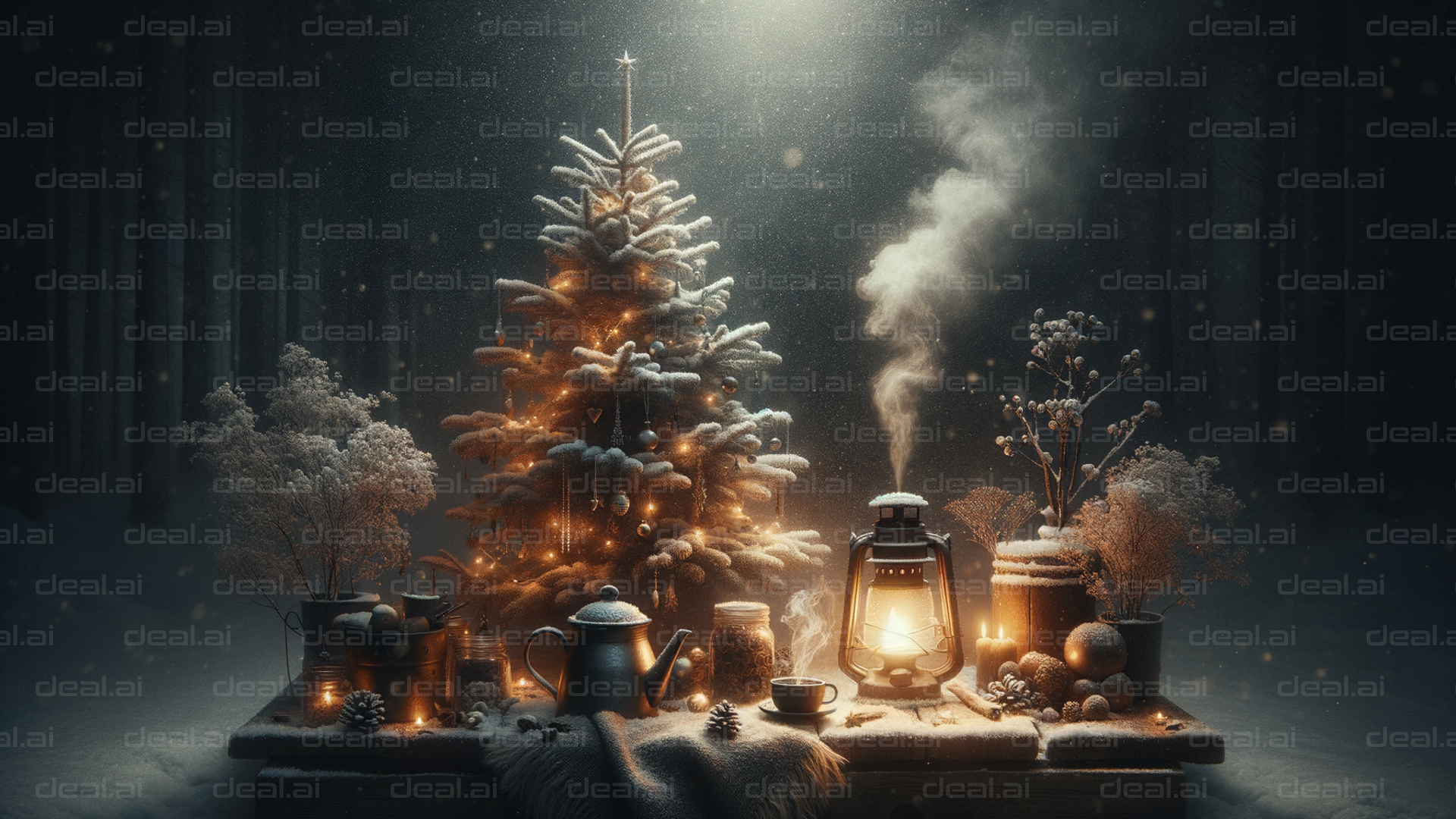 "Cozy Winter Wonderland Night"