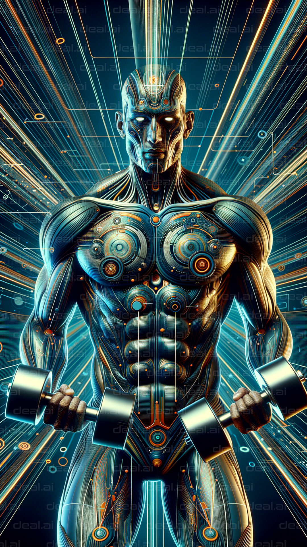 "Futuristic Cyborg Bodybuilder"