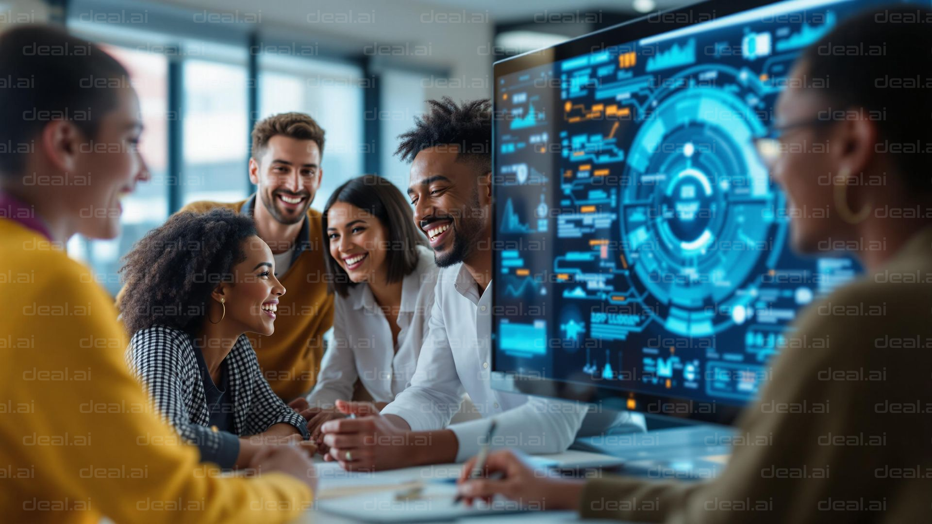 Team Collaboration in Modern Office