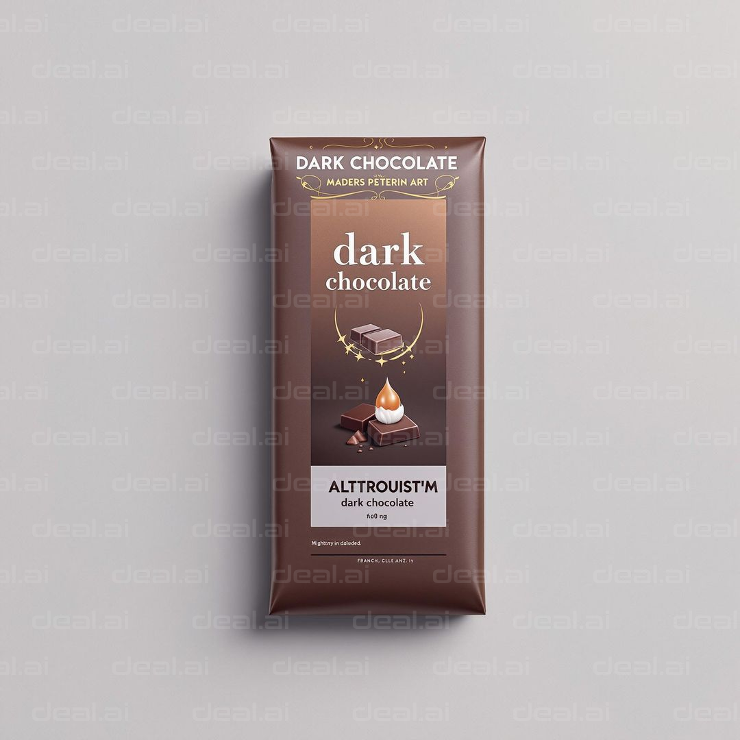 Elegant Dark Chocolate Bar Design