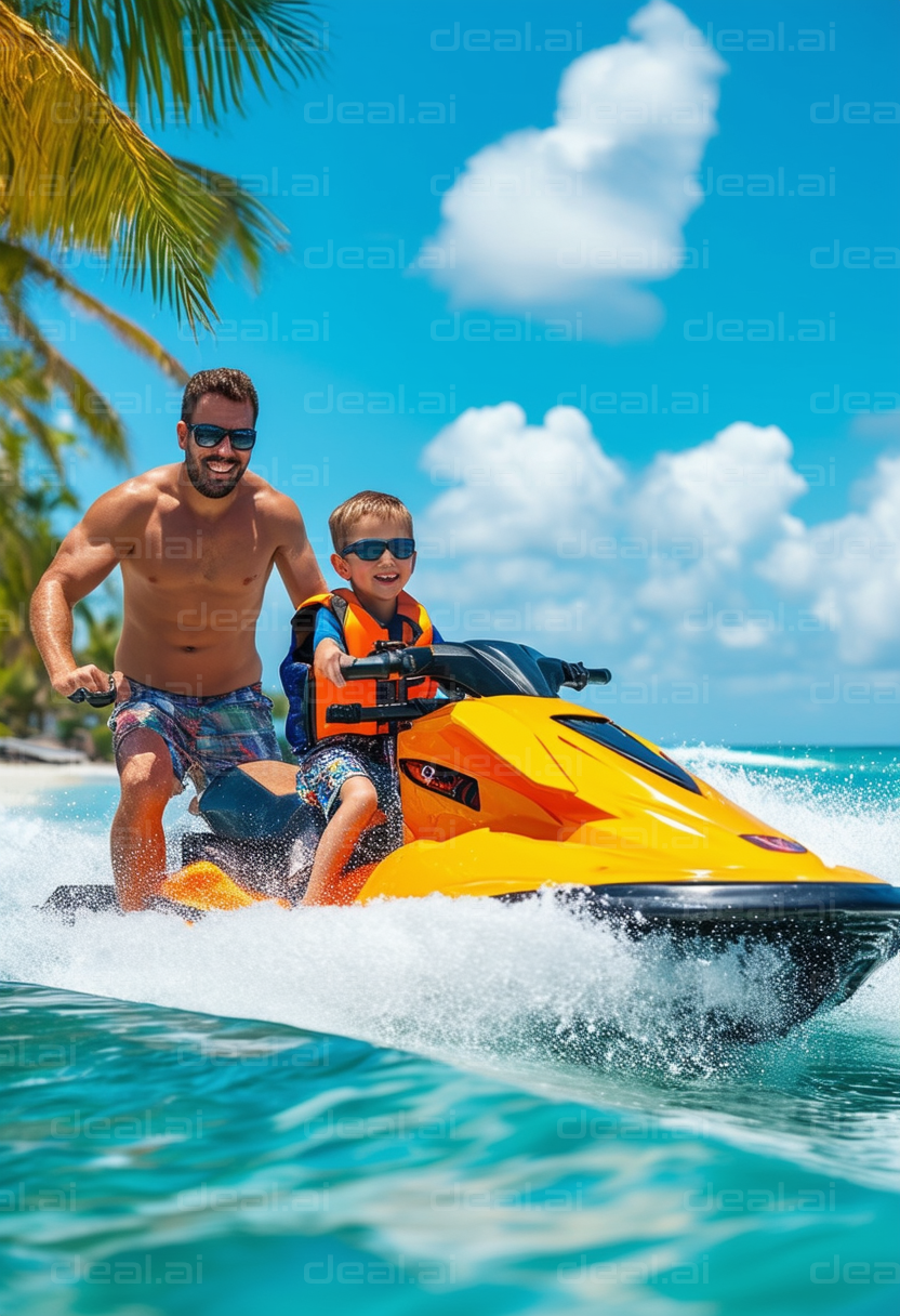 Father and Son Jet Ski Adventure