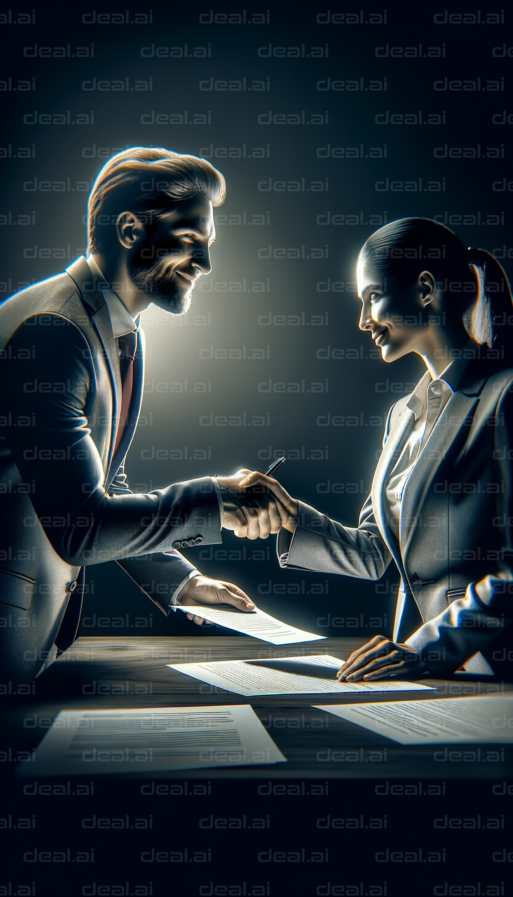 "Business Deal: Handshake and Agreement"