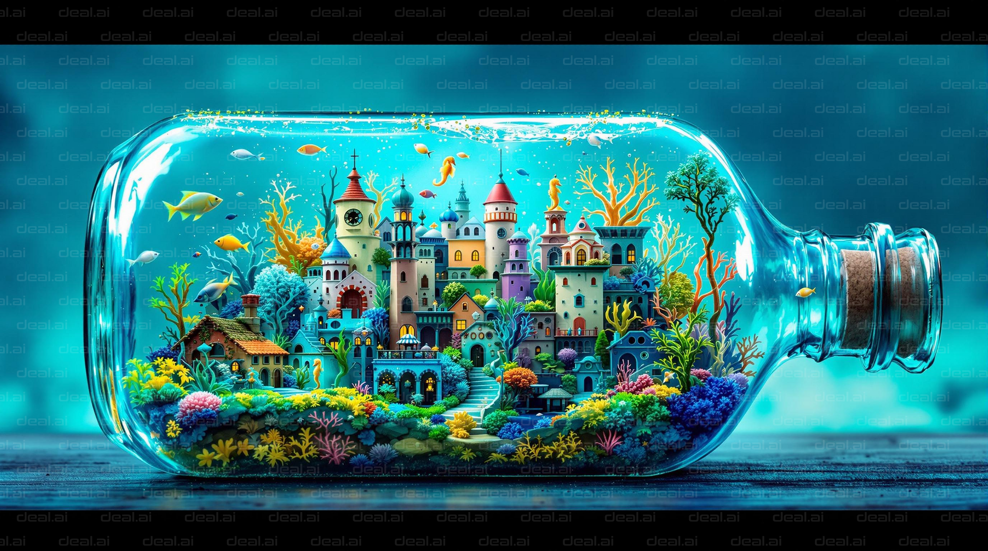 Fantasy City in a Bottle