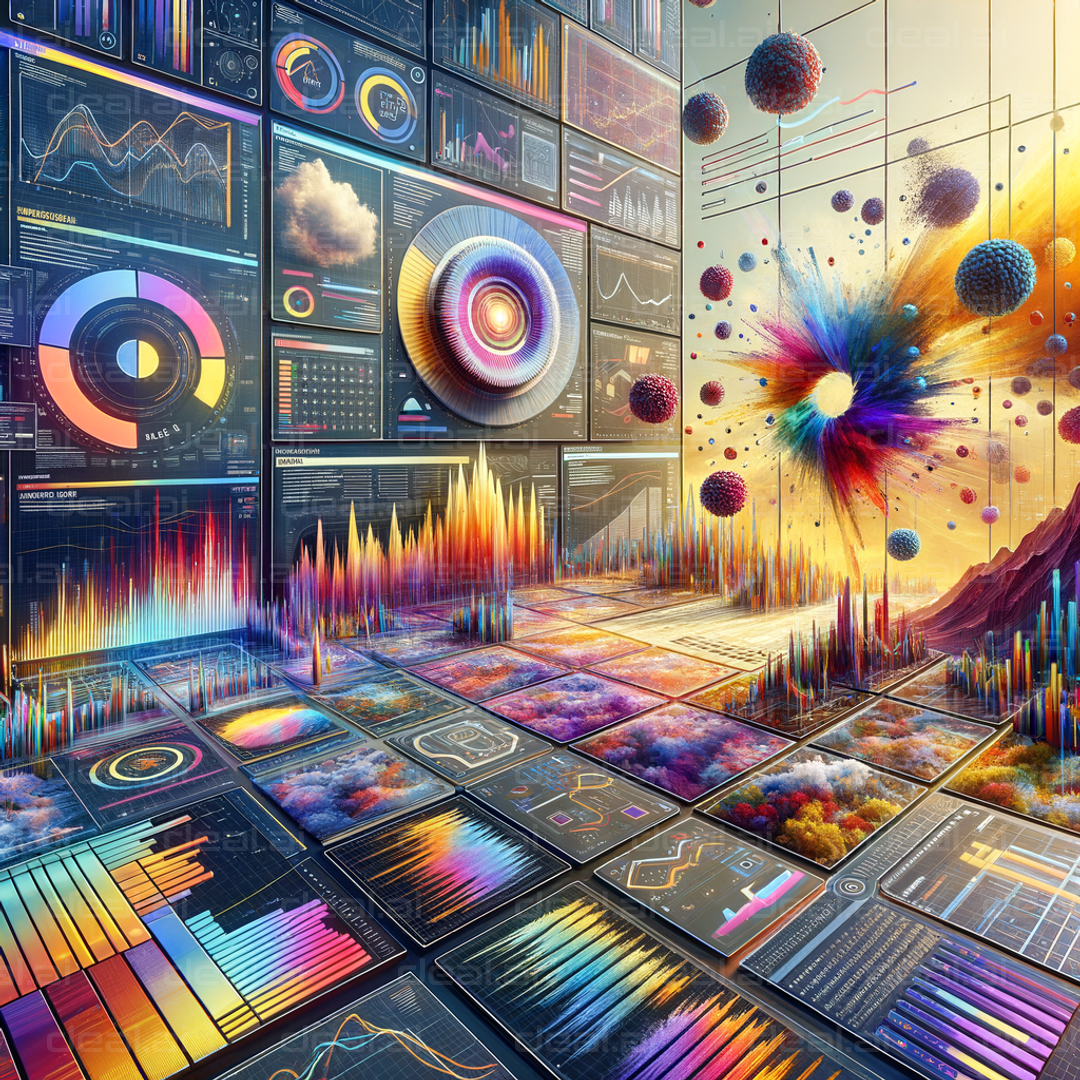 "Vibrant Data Visualization Explosion"