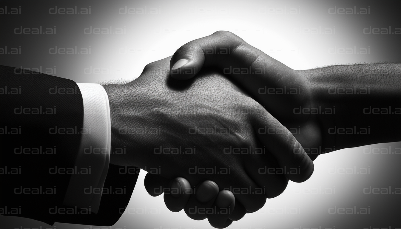 Handshake in Monochrome Light