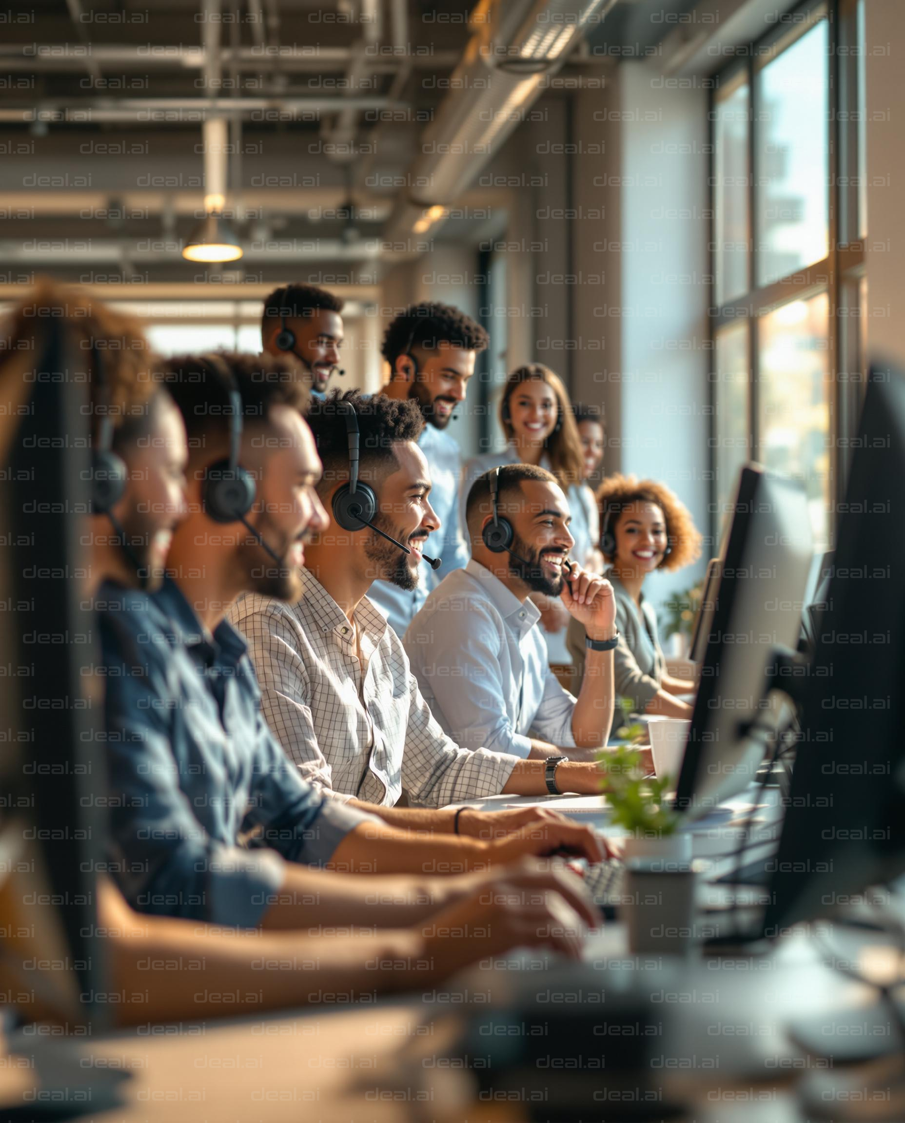 Teamwork in a Modern Office