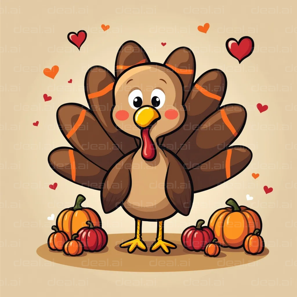 Thanksgiving Cartoon Turkey Delight