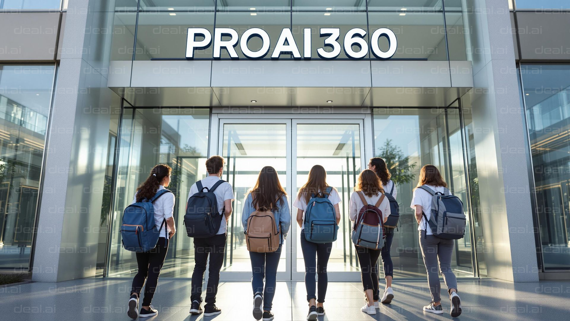 Students Entering PROAI360 Building