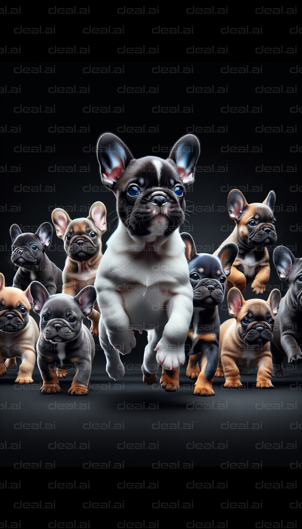 French Bulldog Puppies in Action