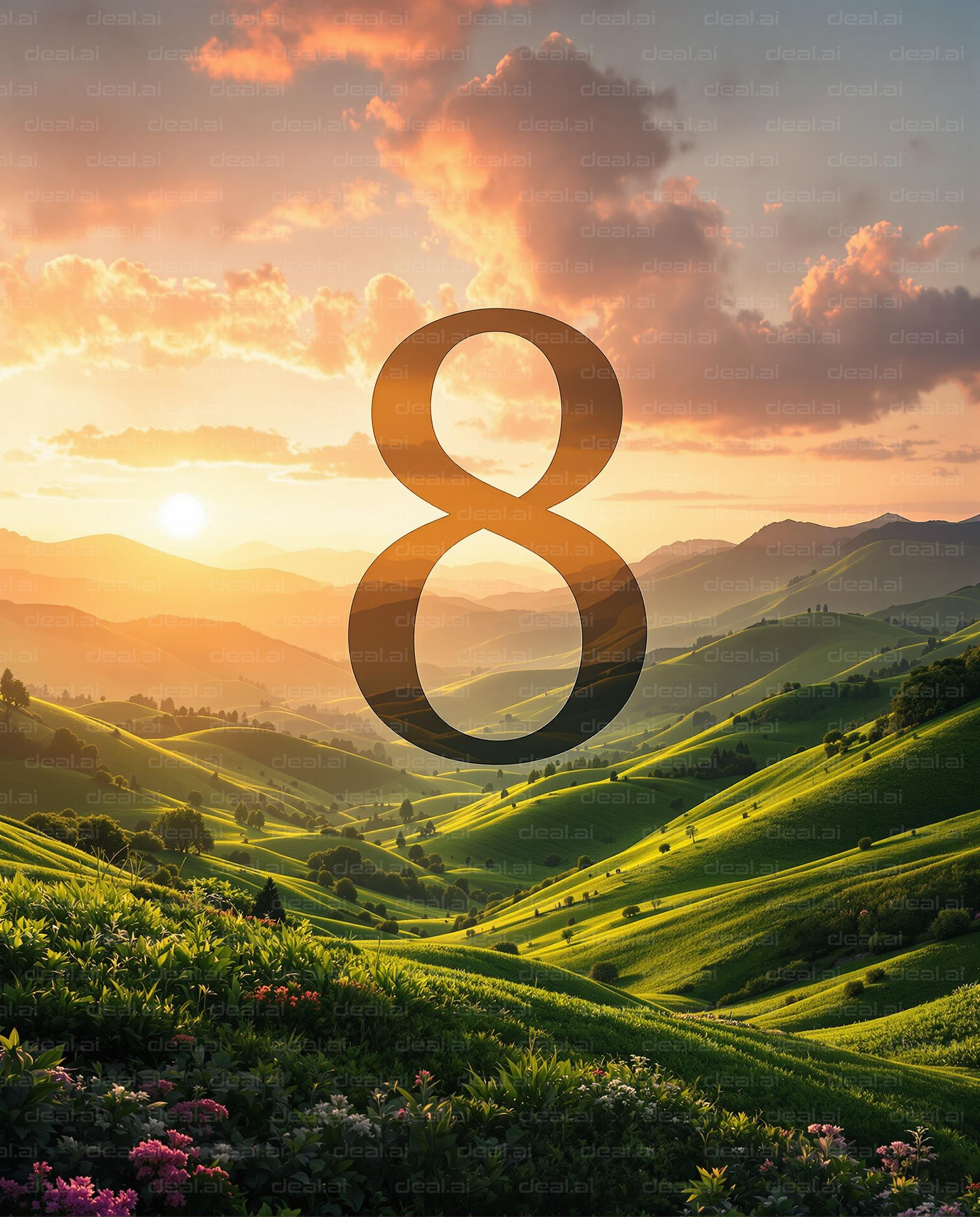 "Number 8 Over Sunset Hills"