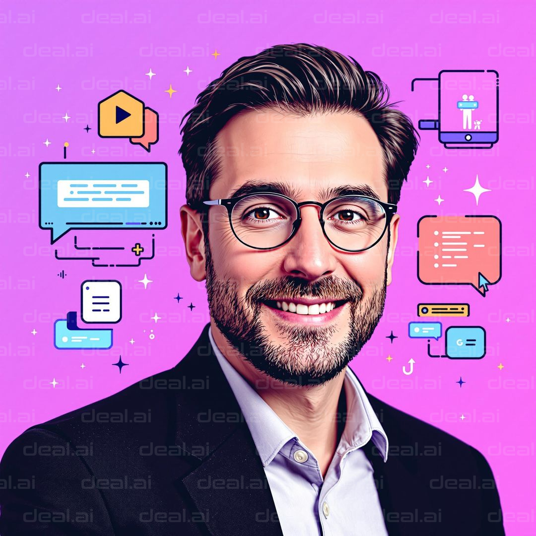 Digital Communication Concept Art