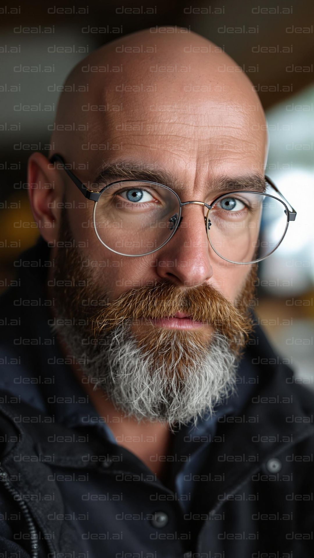 Bearded Man with Glasses