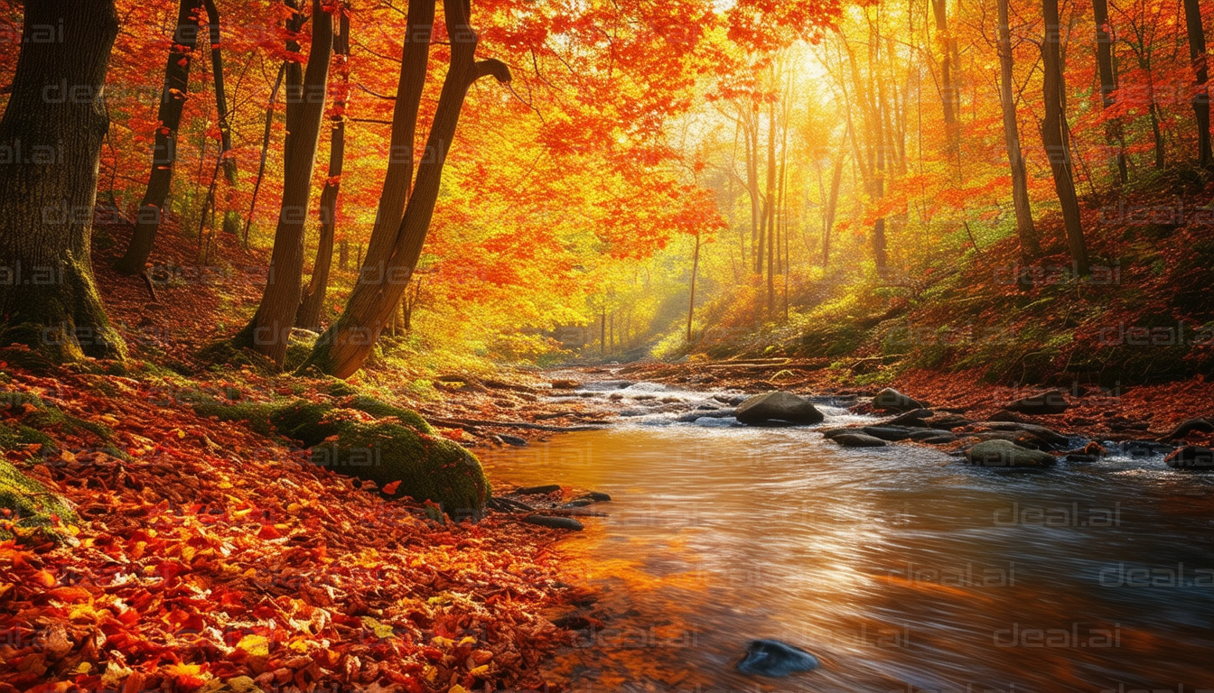 Autumn Glow by the River