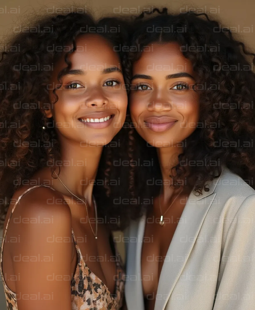 "Sisters with Beautiful Curls"