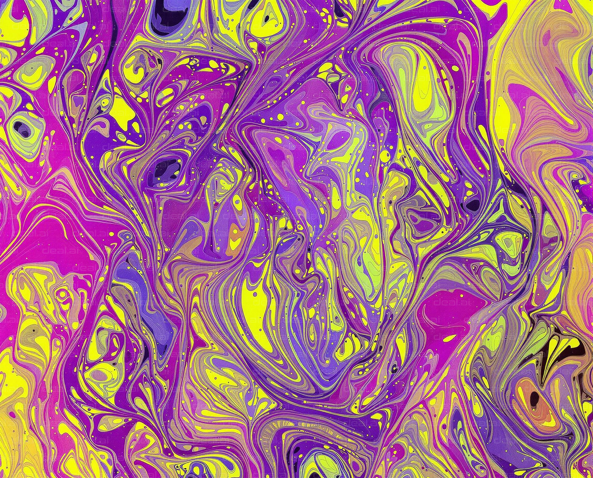 Vibrant Abstract Swirl Art