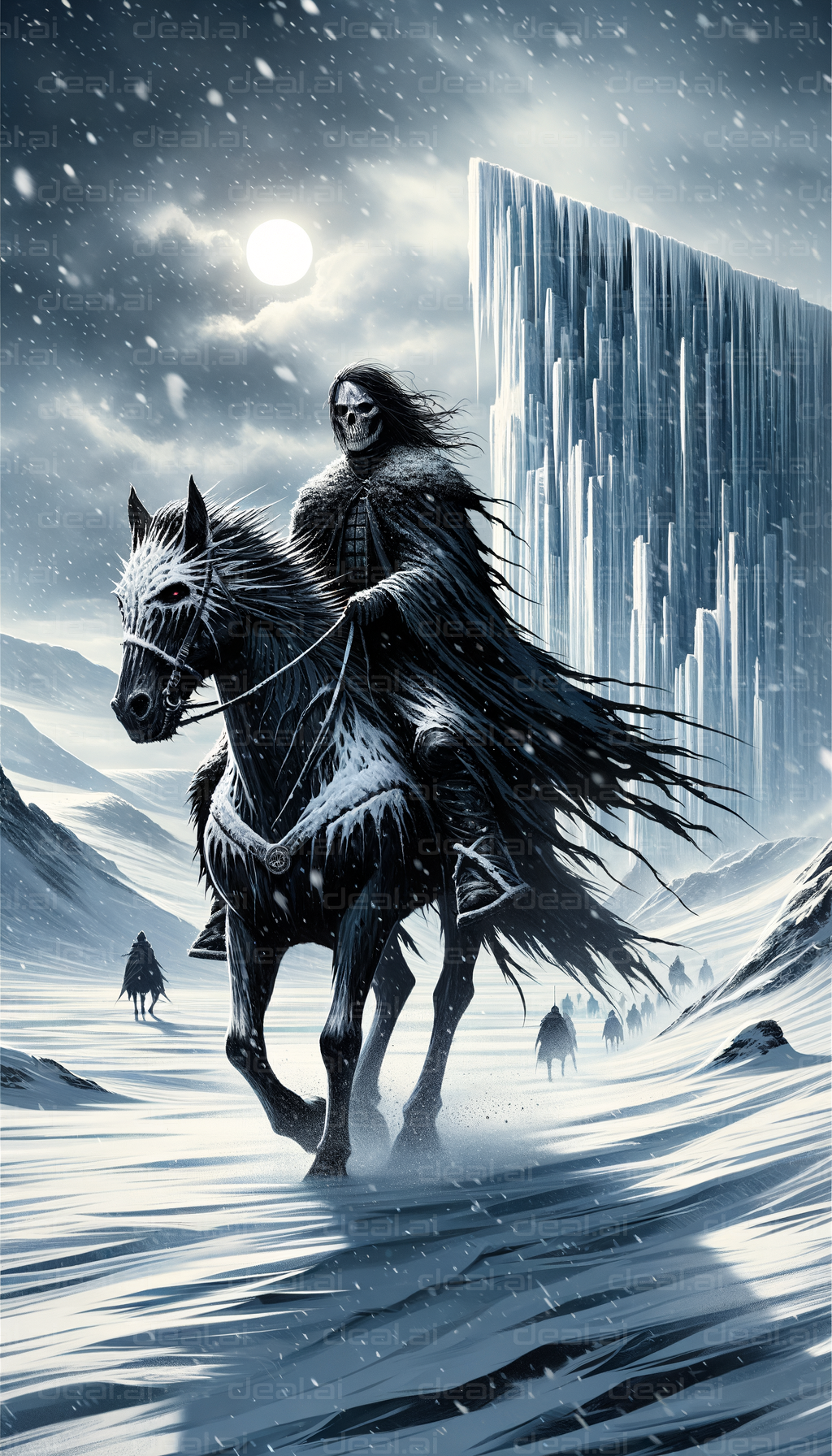 "Death Rider in a Frozen Landscape"