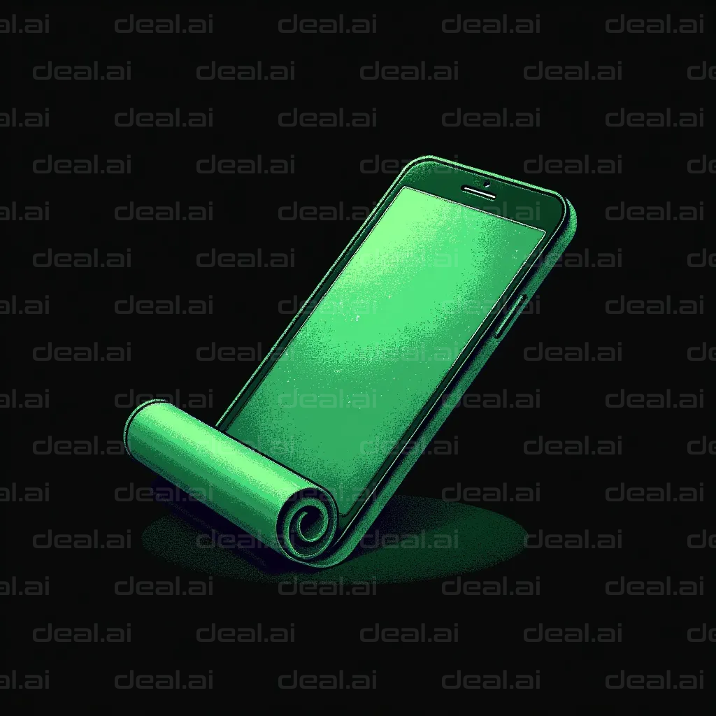 "Futuristic Roll-Up Smartphone Concept"