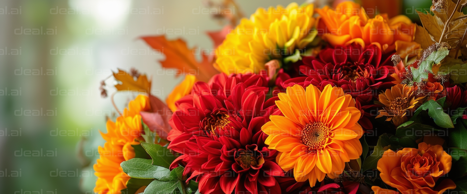 "Vibrant Autumn Flower Bouquet"