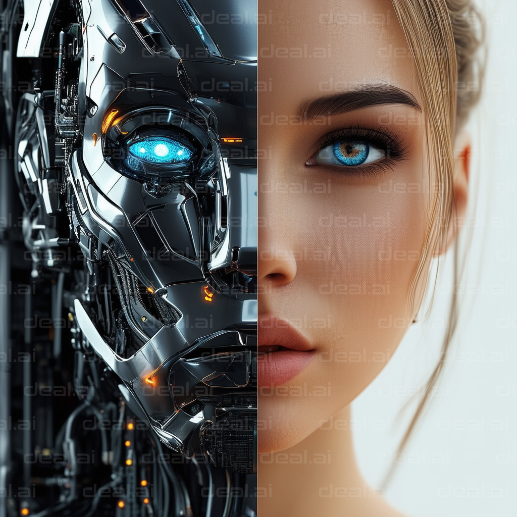 "Human-Android Fusion: Blue Eyes"