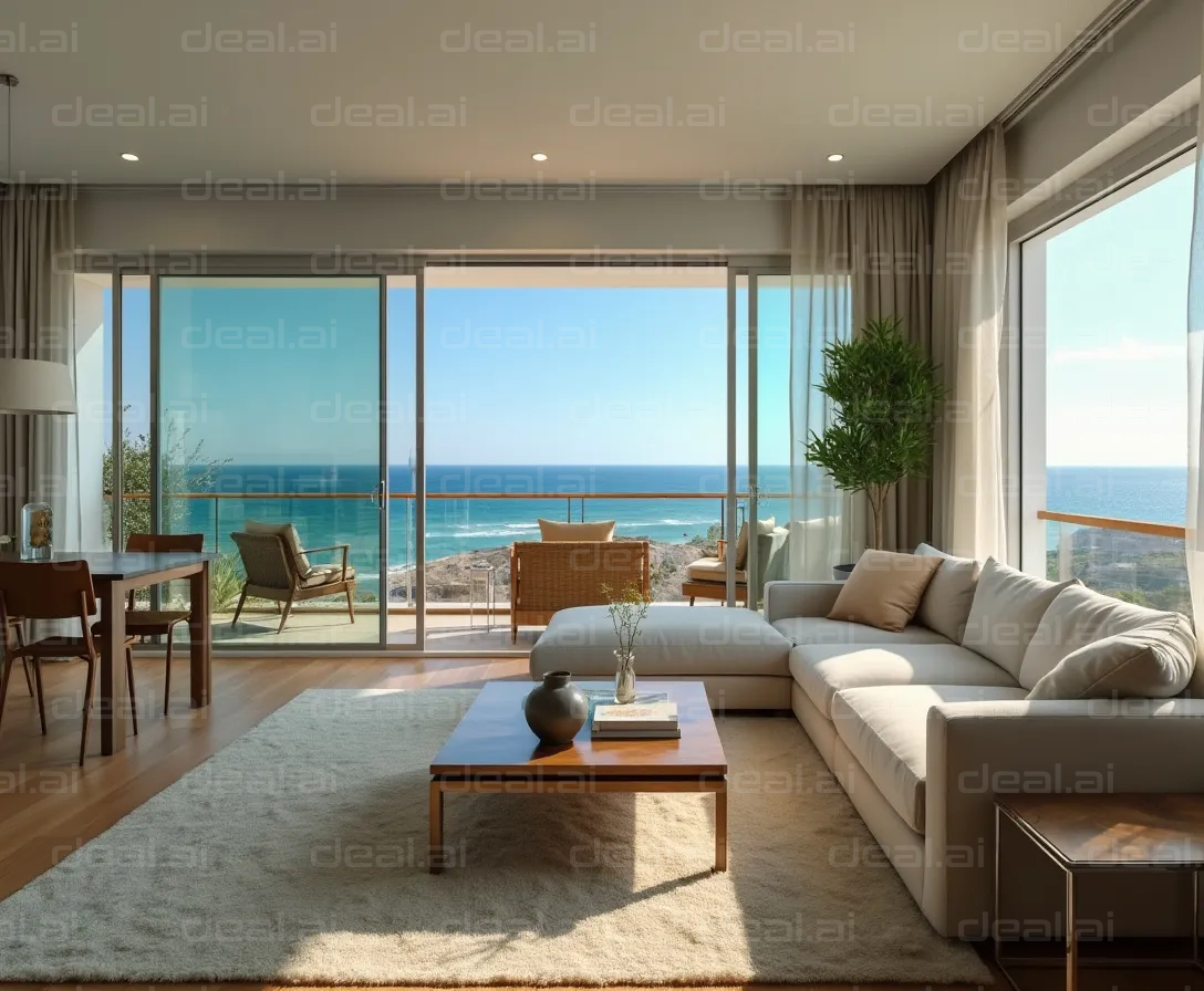 Oceanfront Living Room with Stunning View