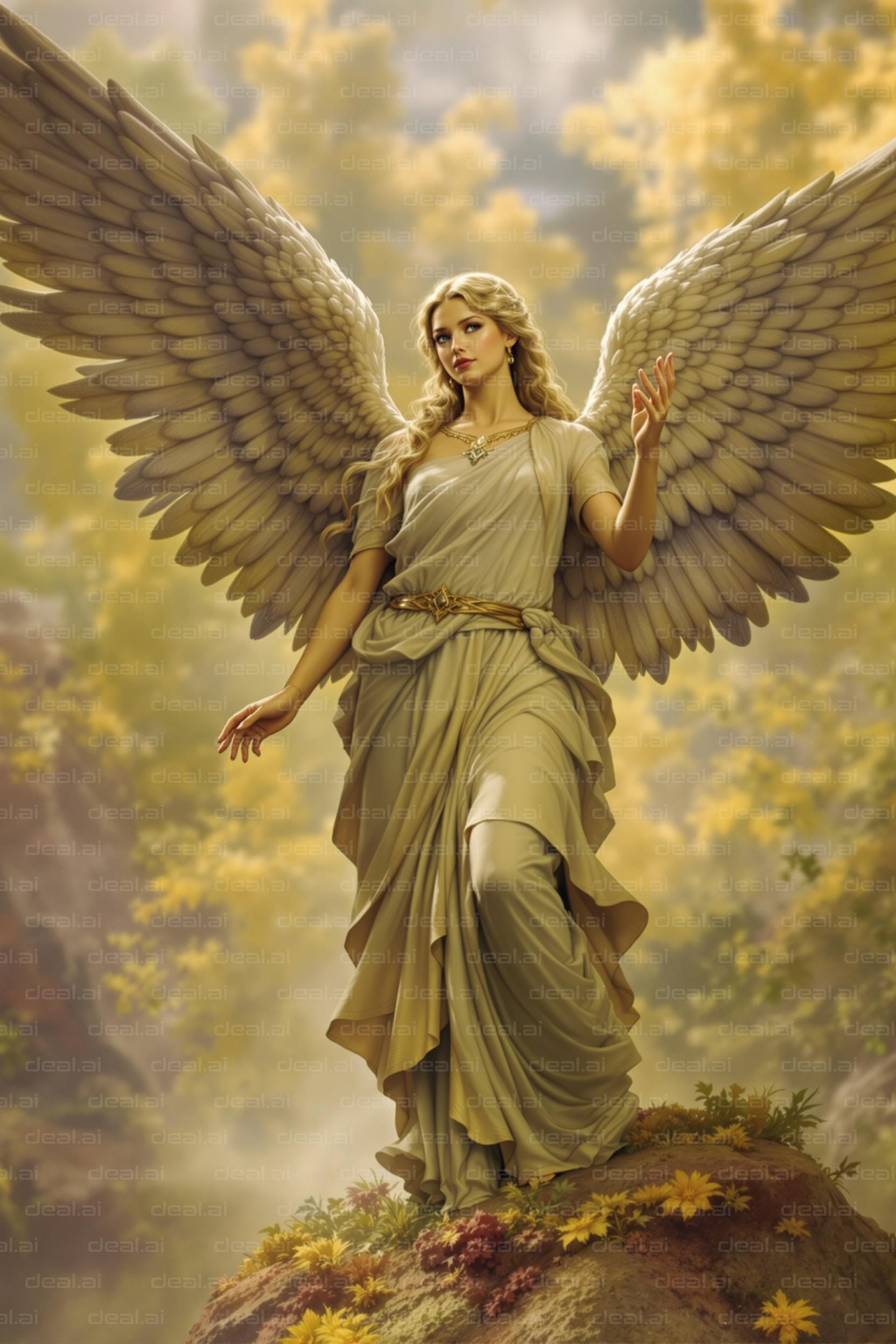 "Ethereal Angel in Nature"