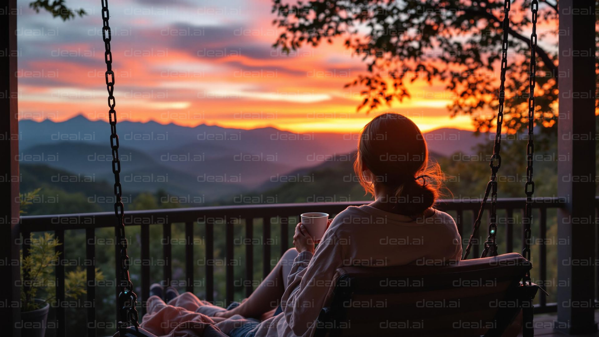 Sunset Serenity on the Porch
