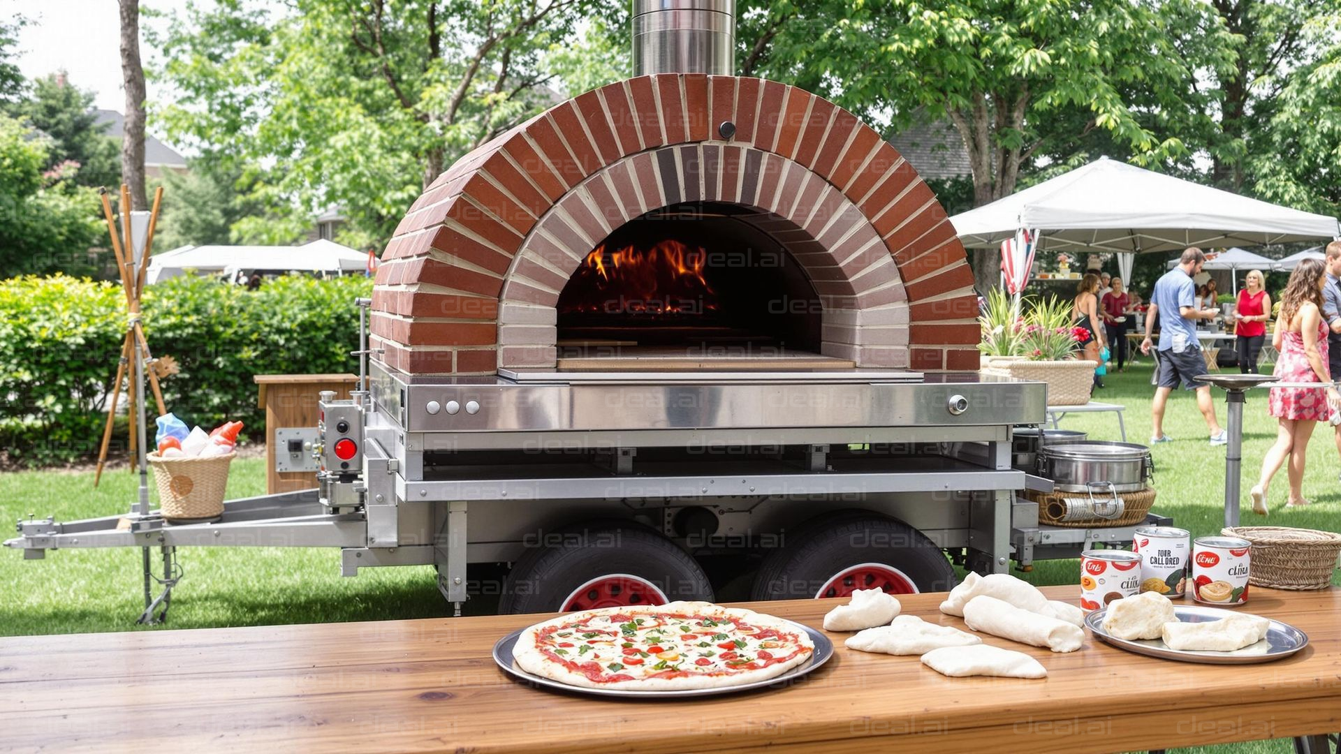 Outdoor Pizza Oven Party