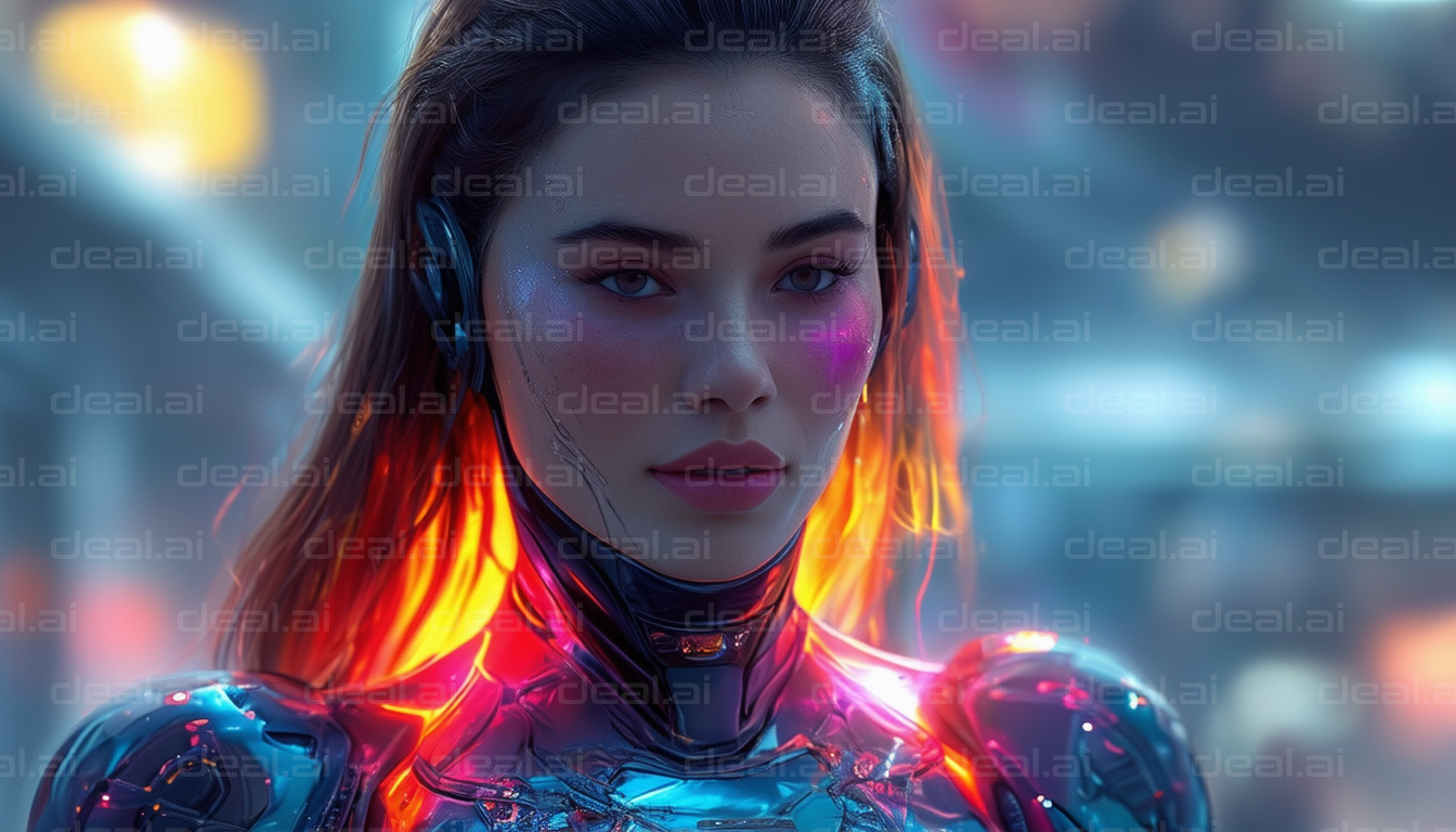 "Futuristic Cyborg Warrior"