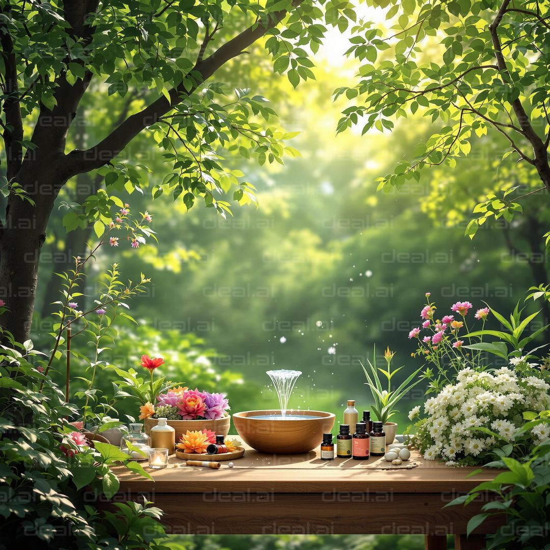 Tranquil Garden Sanctuary Tabletop