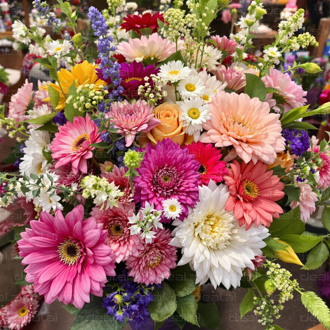 Vibrant Floral Bouquet Display