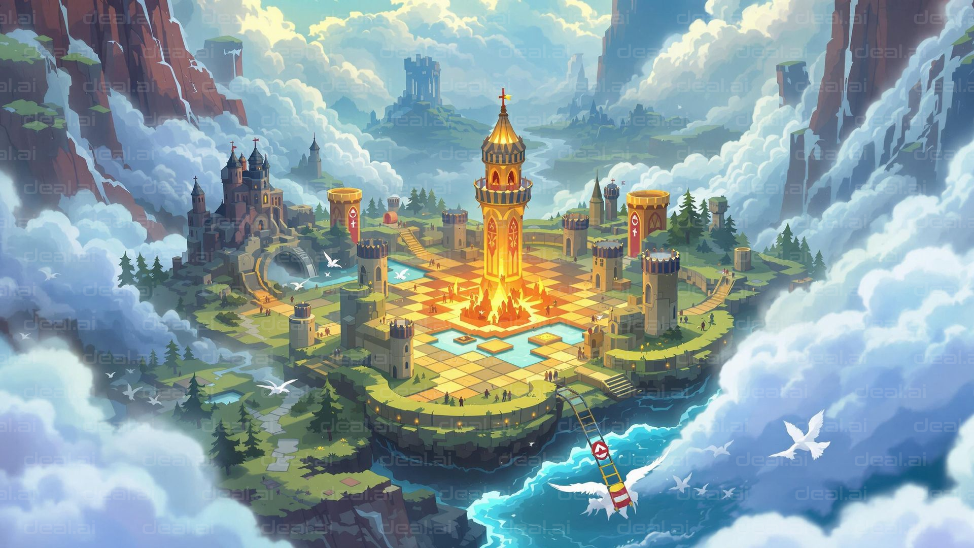 "Fantasy Castle in the Clouds"