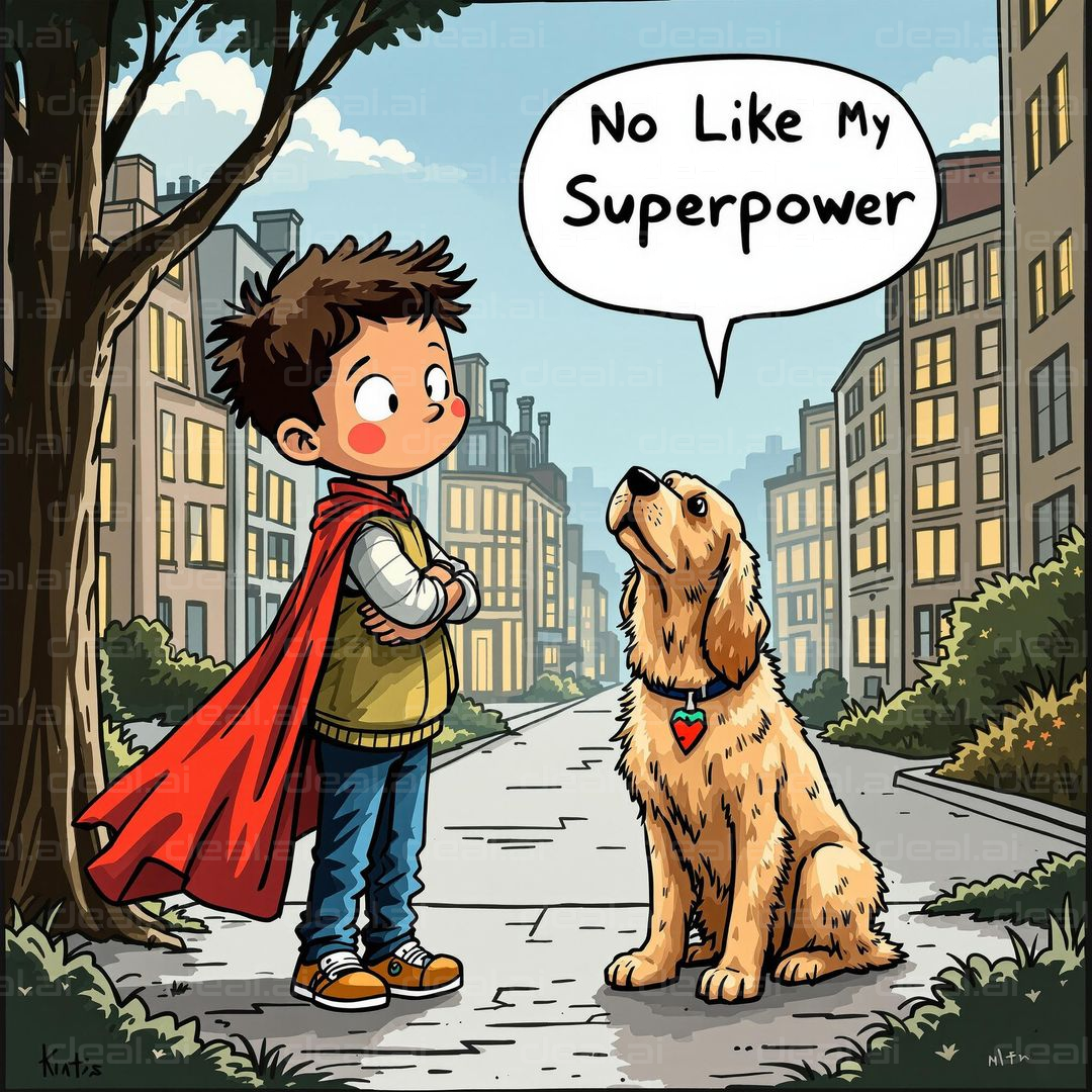Dog and Kid's Superpower Chat