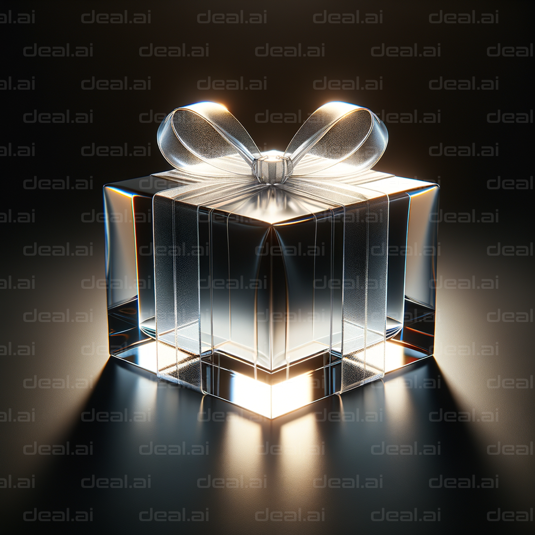 "Elegant Glowing Glass Gift Box"