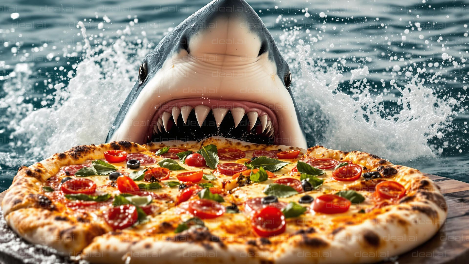 "Shark Craving Pizza"