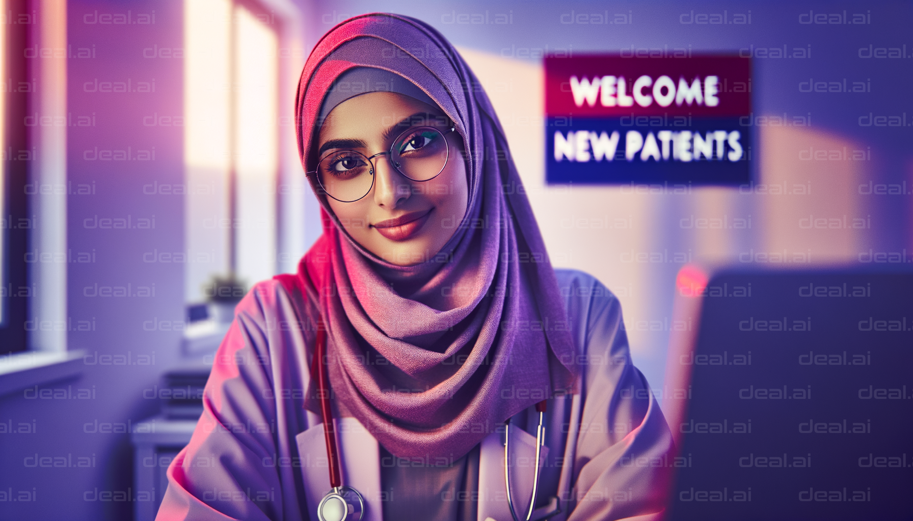 Friendly Doctor Welcoming New Patients