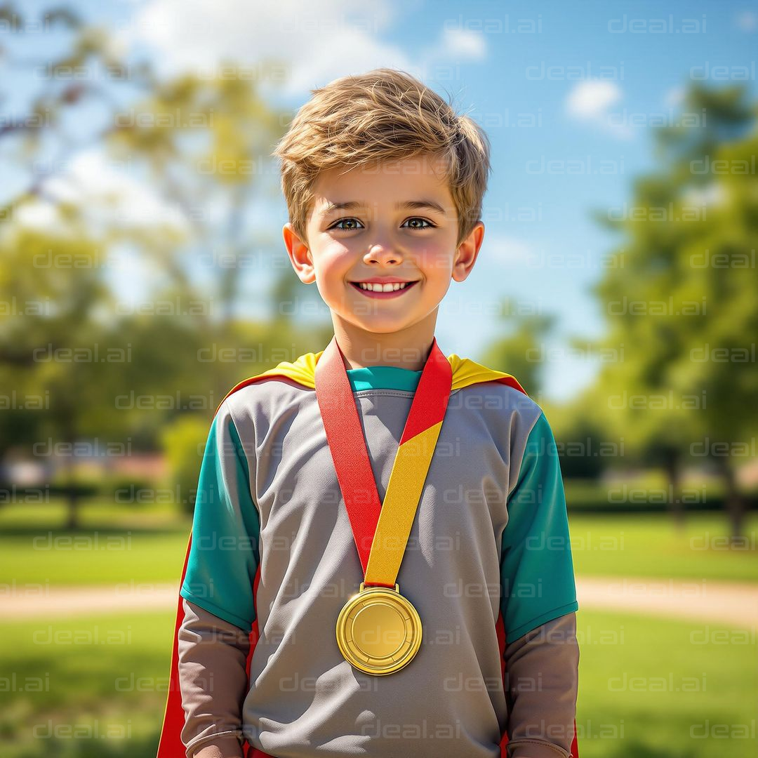 "Young Hero with a Medal"