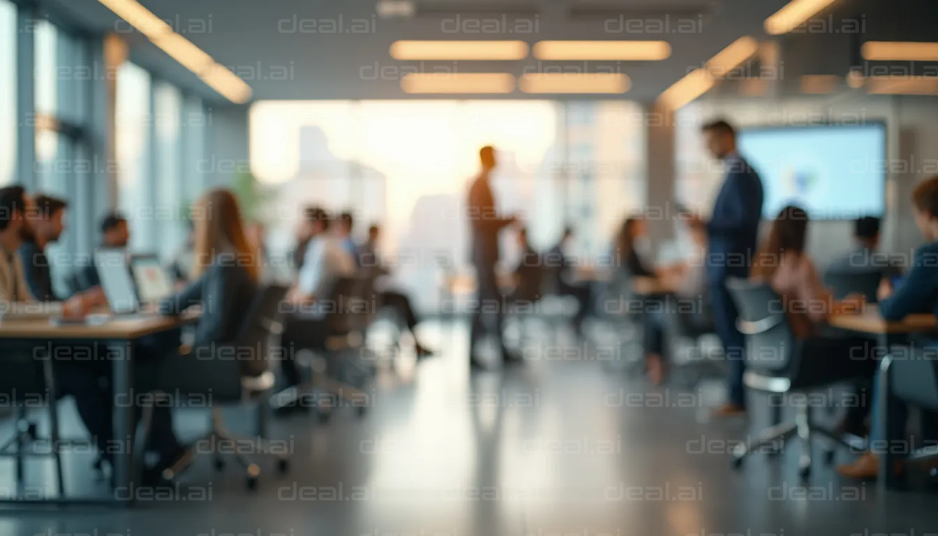 Busy Office Meeting in Progress