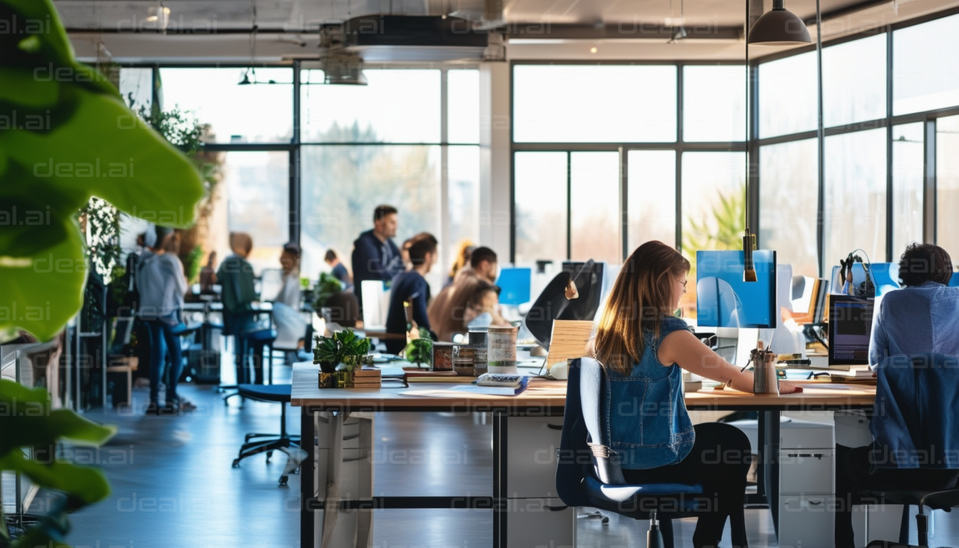 Modern Open-Plan Office Space