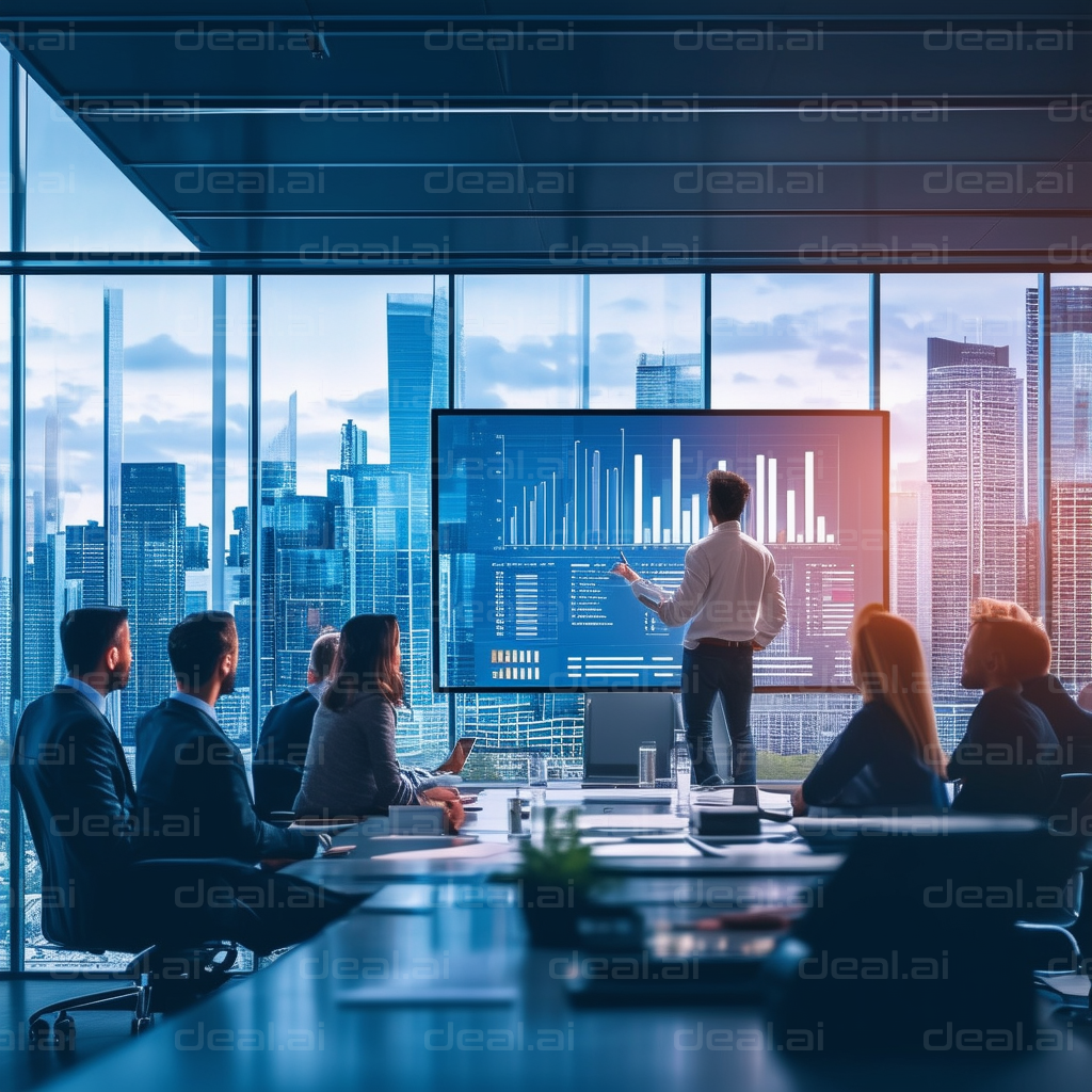 Office Presentation in Modern Skyscraper