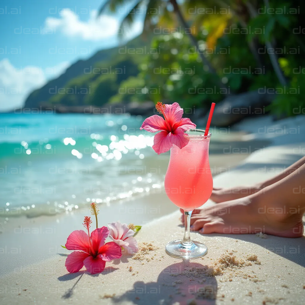 Tropical Beach Refreshment Bliss