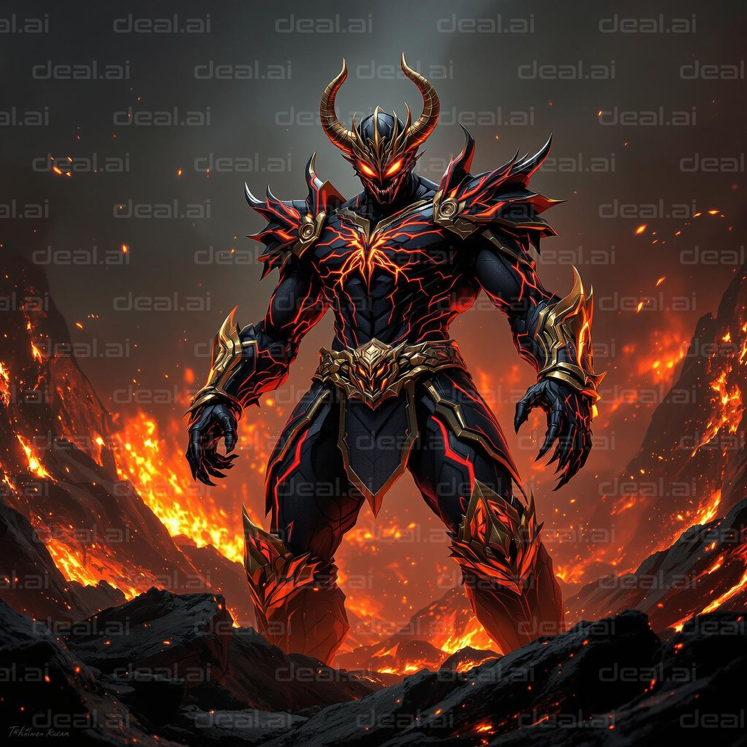 "Fire Demon in a Fiery Realm"