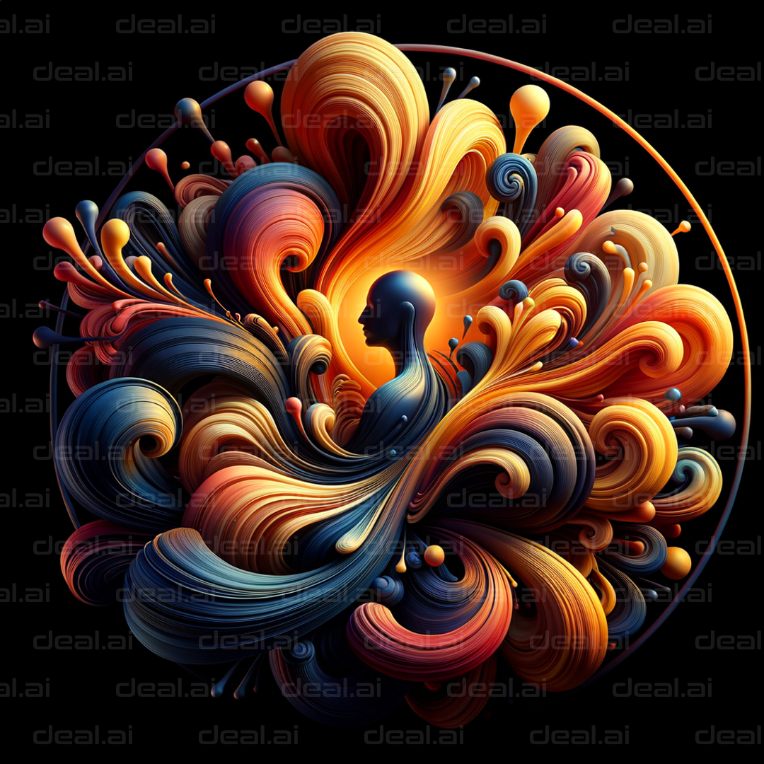 "Vibrant Mind: Abstract Flow"