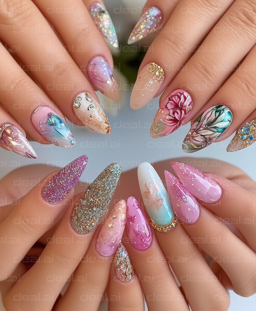 Vibrant and Artistic Nail Designs