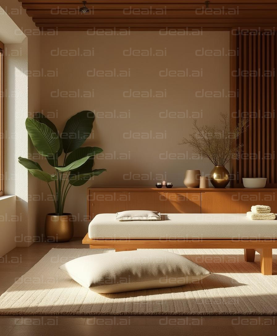 "Peaceful Minimalist Zen Room"