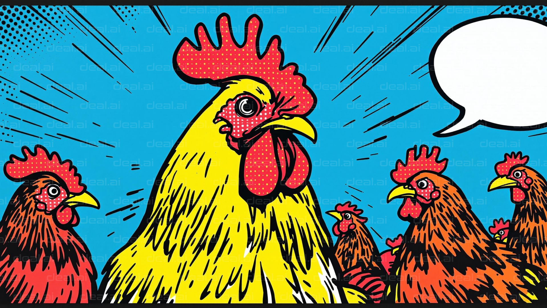 Comic Chickens in Conversation!