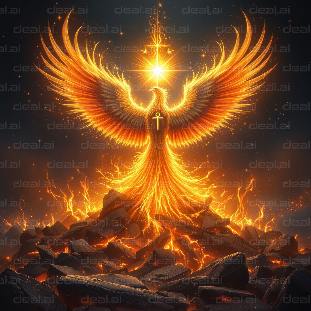 "Fiery Phoenix Rising Anew"