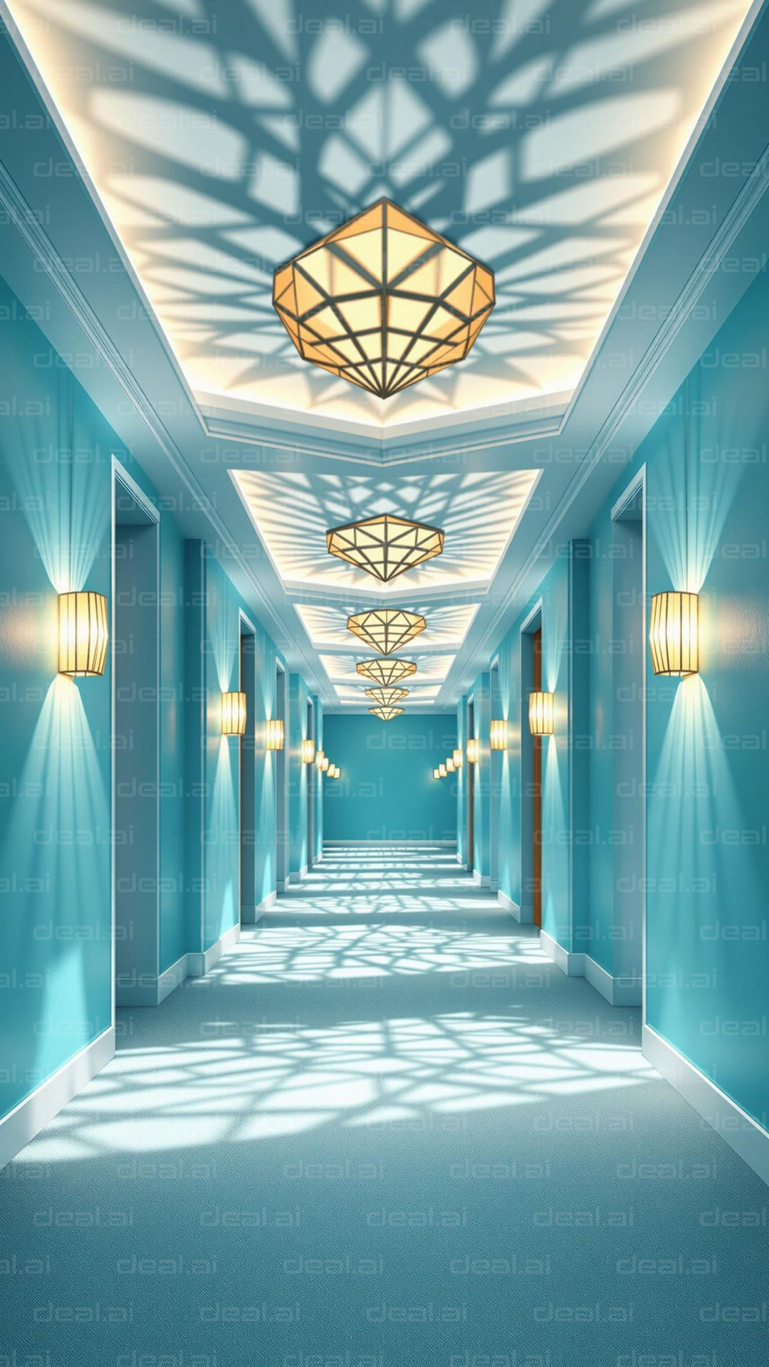 Geometric Shadow Hallway