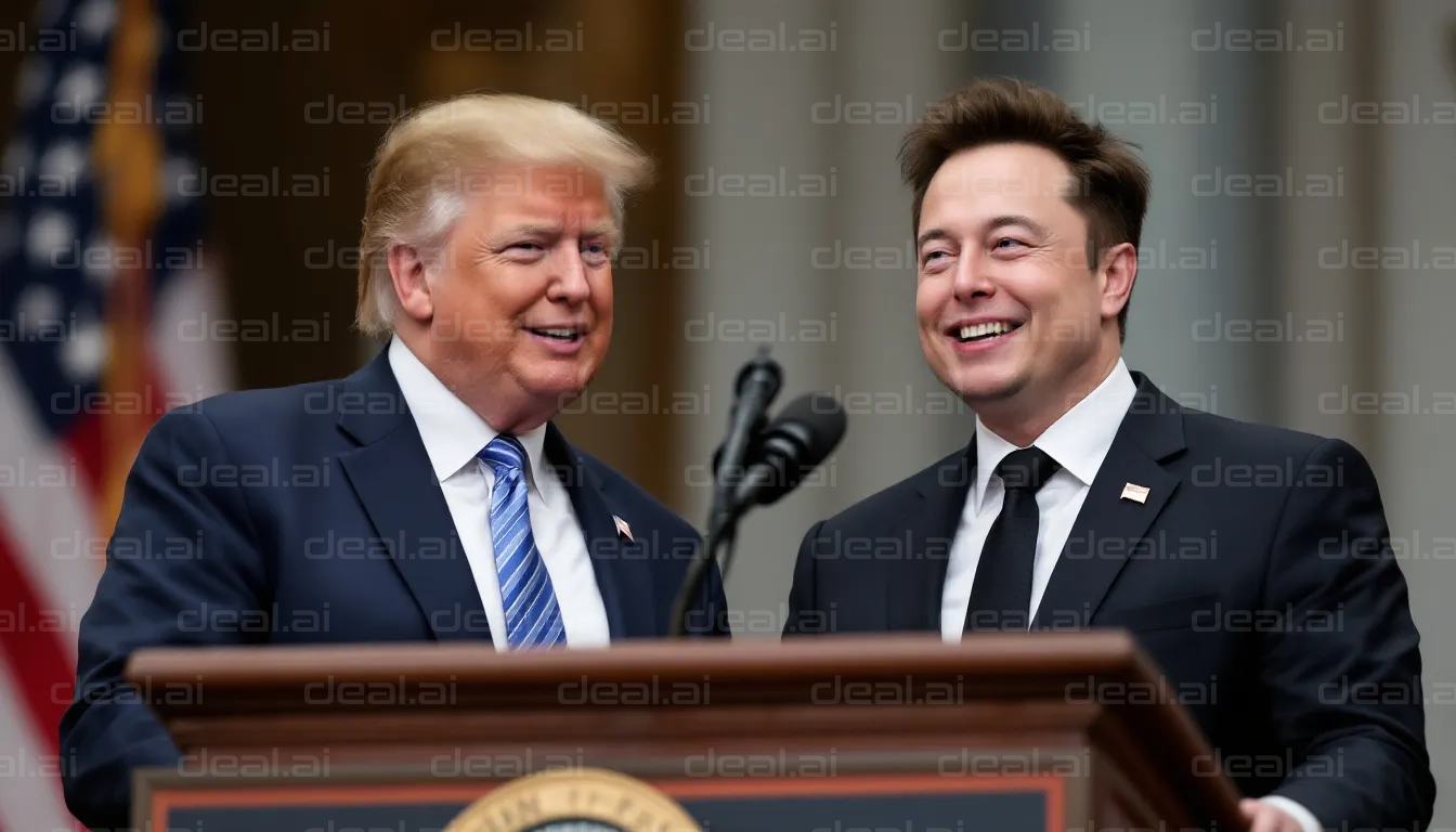 Two Men at a Podium Event